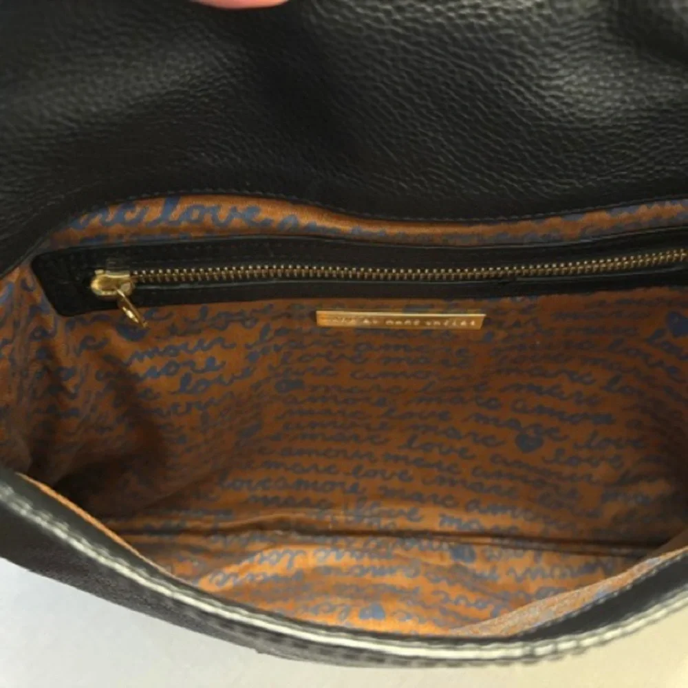 Marc by Marc Jacob's Black Leather large clutch with dust bag - Picture 6 of 9